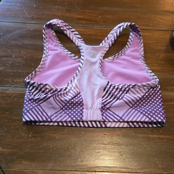 Champion Purple Striped Sports Bra #847 - Picture 2 of 8